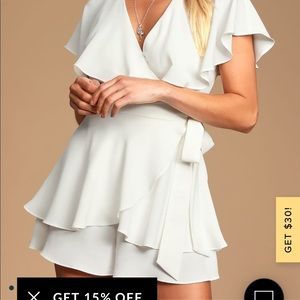 Light pink backless romper